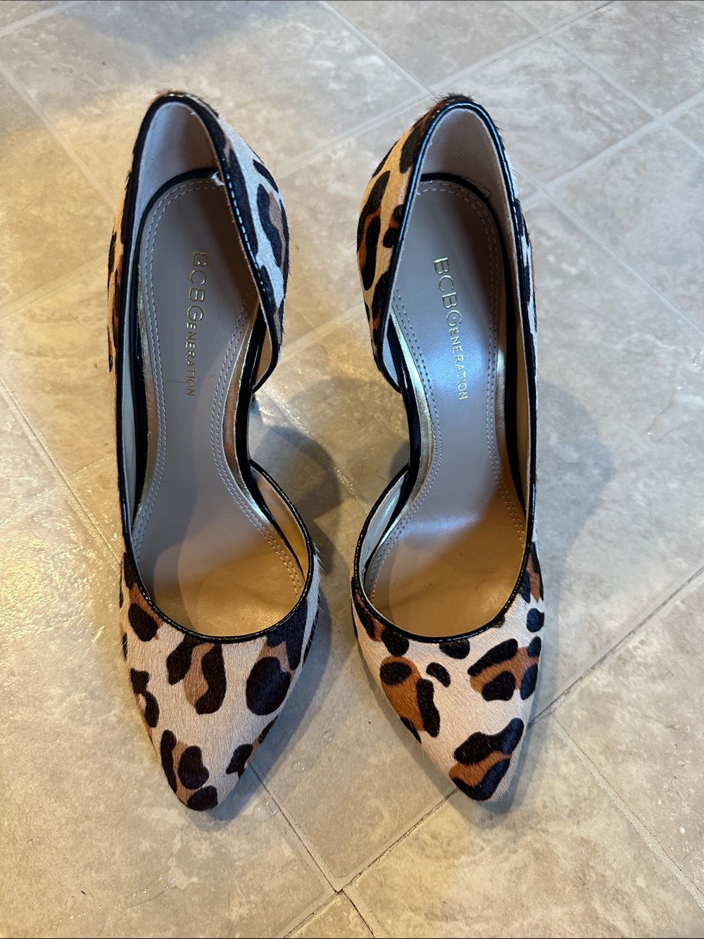 Leopard print heels